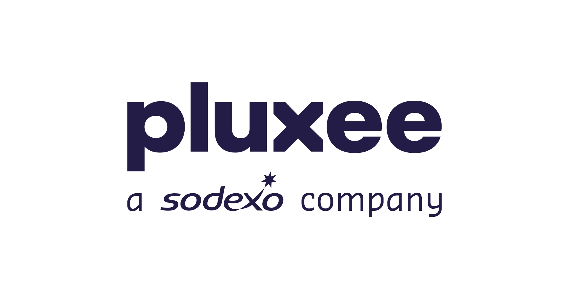 Logo von Sodexo, mit blauem Schriftzug ‚sodexo‘, einer roten geschwungenen Linie und einem blauen Stern am Ende.