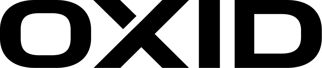 OXID eShop OXID eShop Logo mit schwarzem Schriftzug ‚OXID‘ in moderner, minimalistischer Gestaltung.